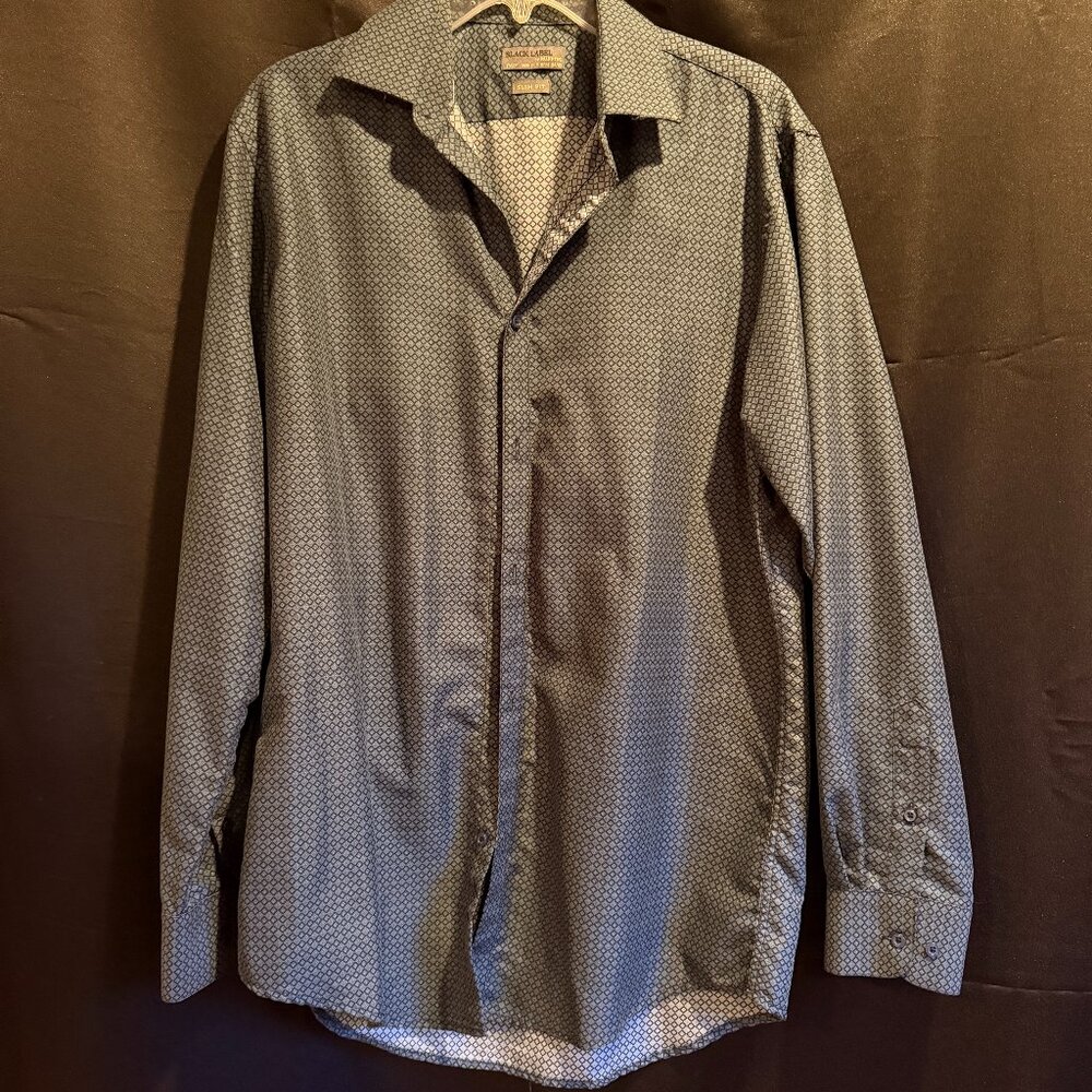 Men's Slim Fit Black Label by Ruffin Medium 15 - 15 1/2 34/35